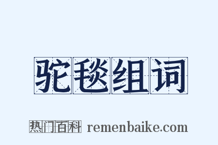驼毯组词是什么意思的图片